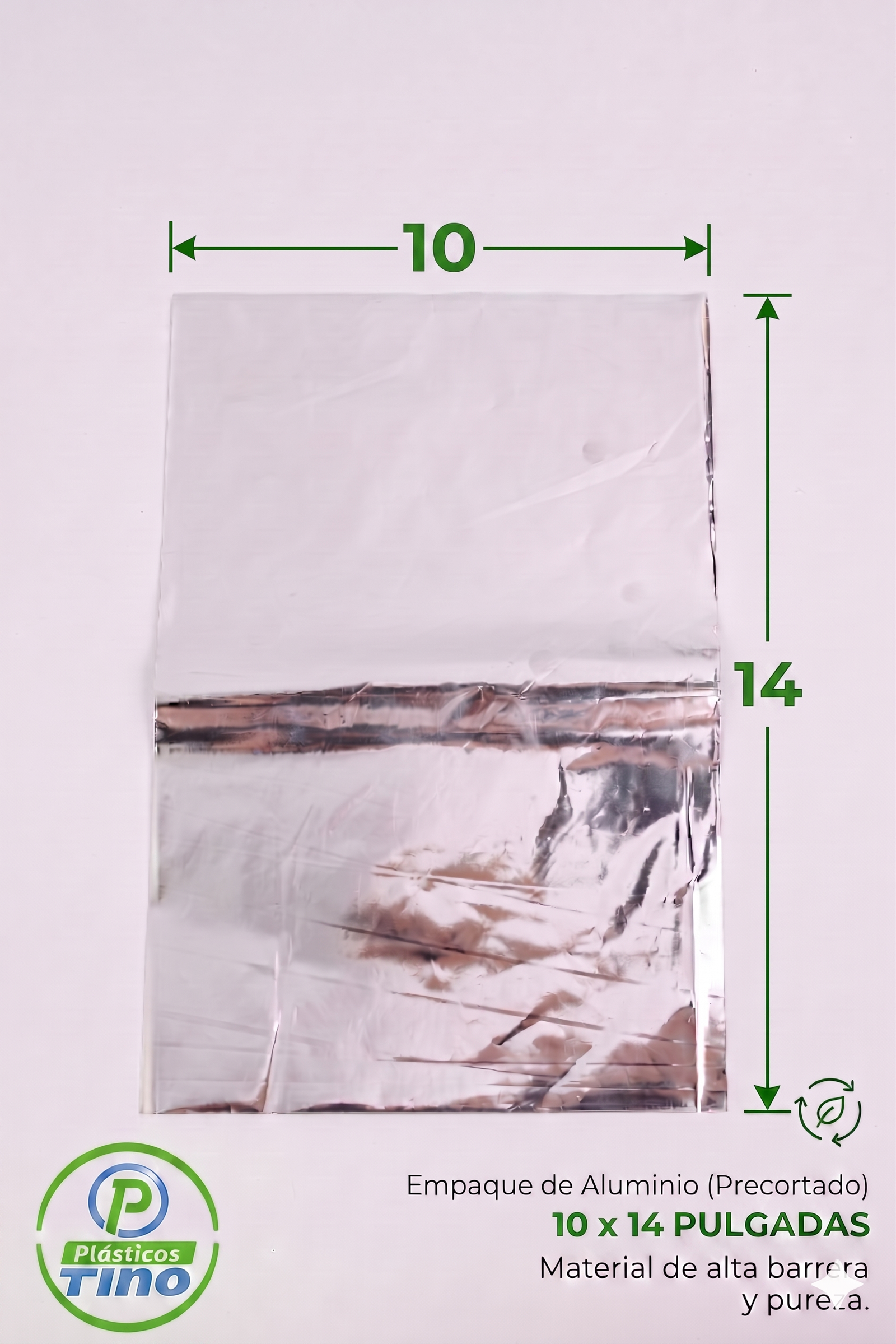 10 X 14 ALUMINIO X 100
