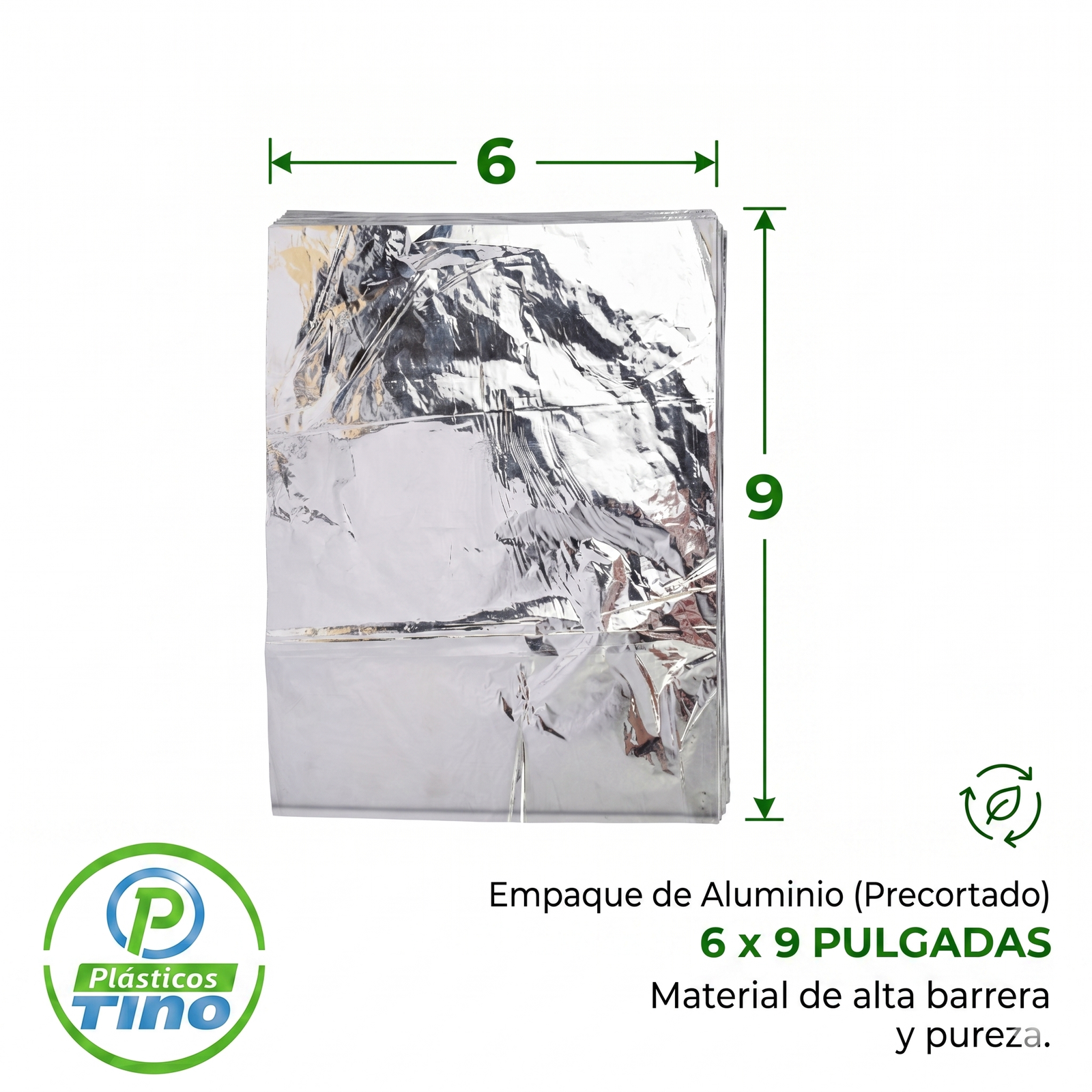 6 X 9 ALUMINIO  X 100