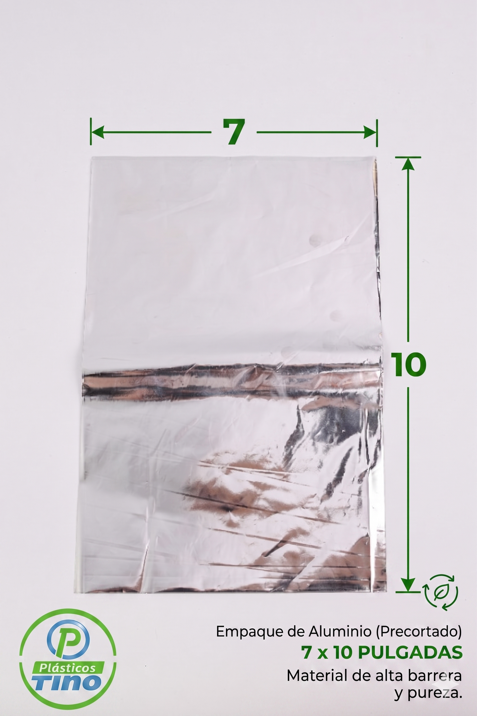 7 X 10 ALUMINIO X 100