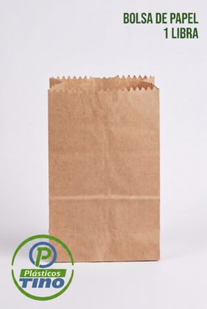 BOLSA DE PAPEL 1 LIBRA Bolsa de Papel Kraft 1 Libra (Paquete x 100)