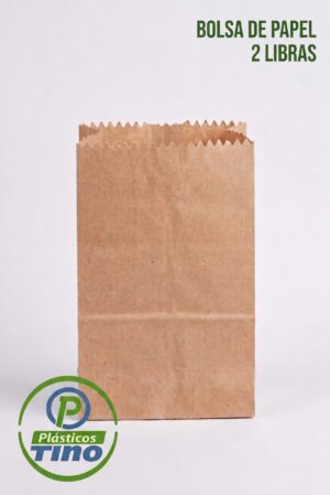 Bolsa de Papel Kraft 2 Libras (Paquete x 100)