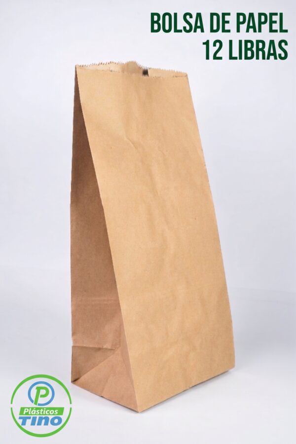 Bolsa de Papel Kraft 12 Libras (Paquete x 100)