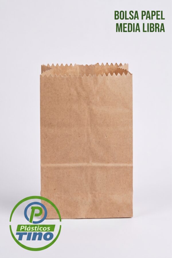 BOLSA PAPEL Bolsa de Papel Kraft 1/2 Libra (Paquete x 100)