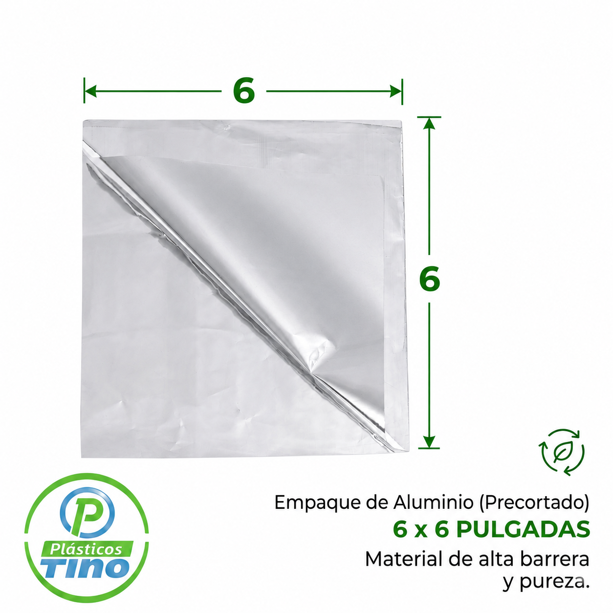 6 X 6 ALUMINIO ABIERTA   X 100
